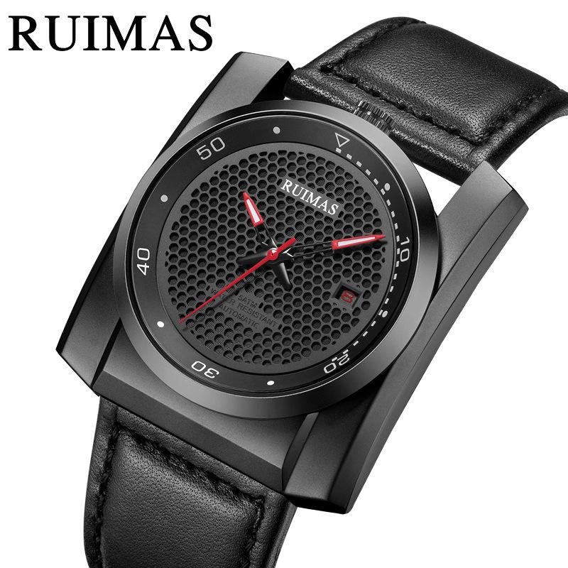 Honeycomb Hole Calendar Mechanical Temperament Watch Men'S Business 6775