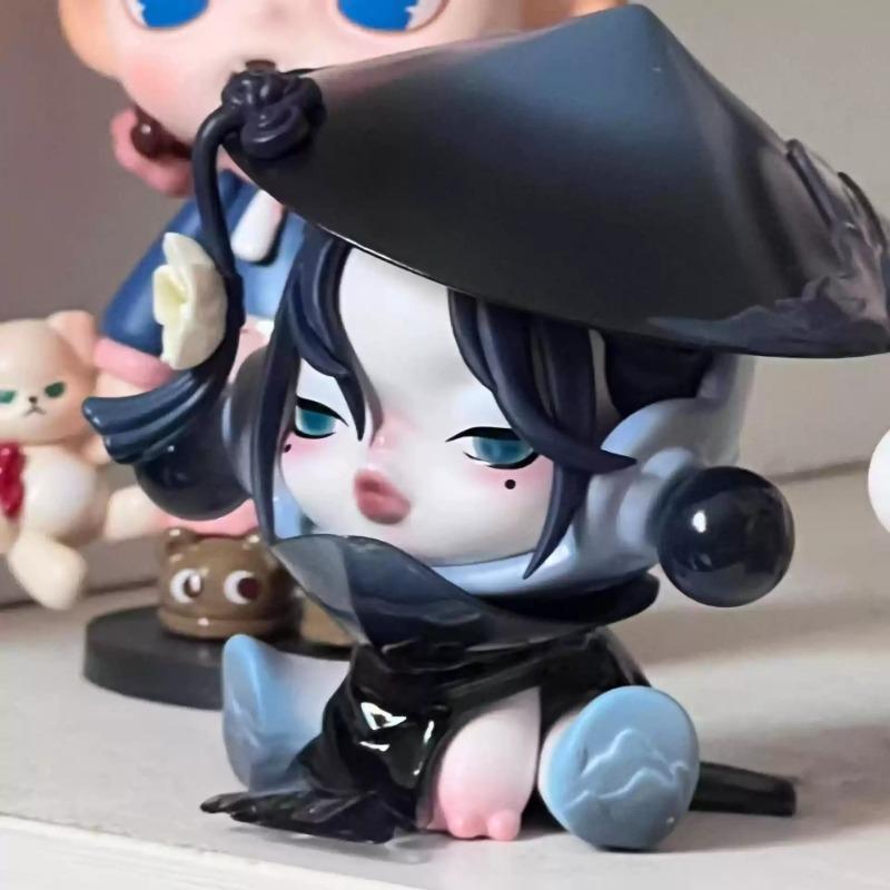 

Серия Pre Court Ink Plum Ручная работа Слепая коробка Модная игрушка Орнамент Мультяшное Креативное украшение для стола Детский подарок Таинственная коробка