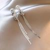 Sterling Silver Tassel Earrings, Light Luxury, 2026 Hot Style, Unique High-End Feel, Elegant Ear Drops for Women