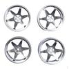 4 Pieces Wheel Rims DIY Metal Hub Tires : Car