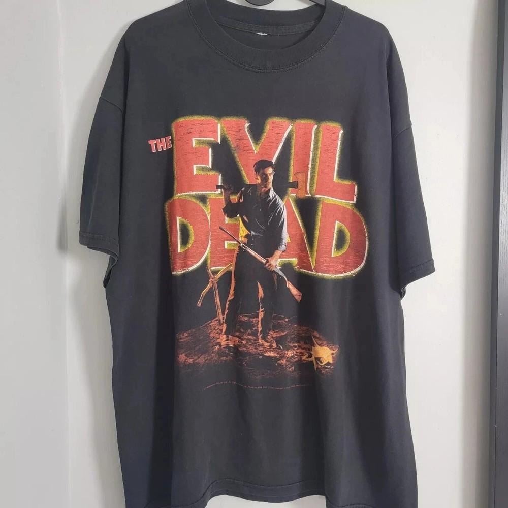 Vintage 2001 The Evil Dead Black Gift Fan Unisex Shirt Men Women S5XL