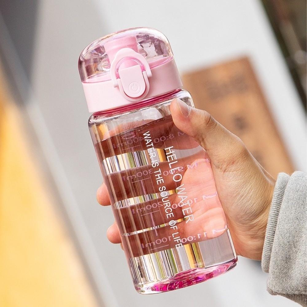Новая пластиковая бутылка для воды 550 мл, герметичная, прозрачная, с ручкой, кувшины для воды