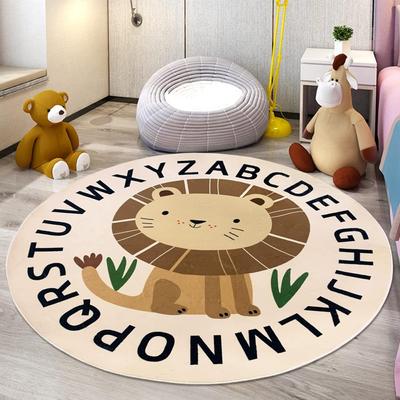 Gyerek Játékszőnyeg Szőnyeg Kerek Oroszlán Területszőnyeg Rajzfilm Gyerekszőnyeg Párna Fiú Lány Gyerekszoba Szőnyeg Mosható Padlószőnyeg Gyerekszobába