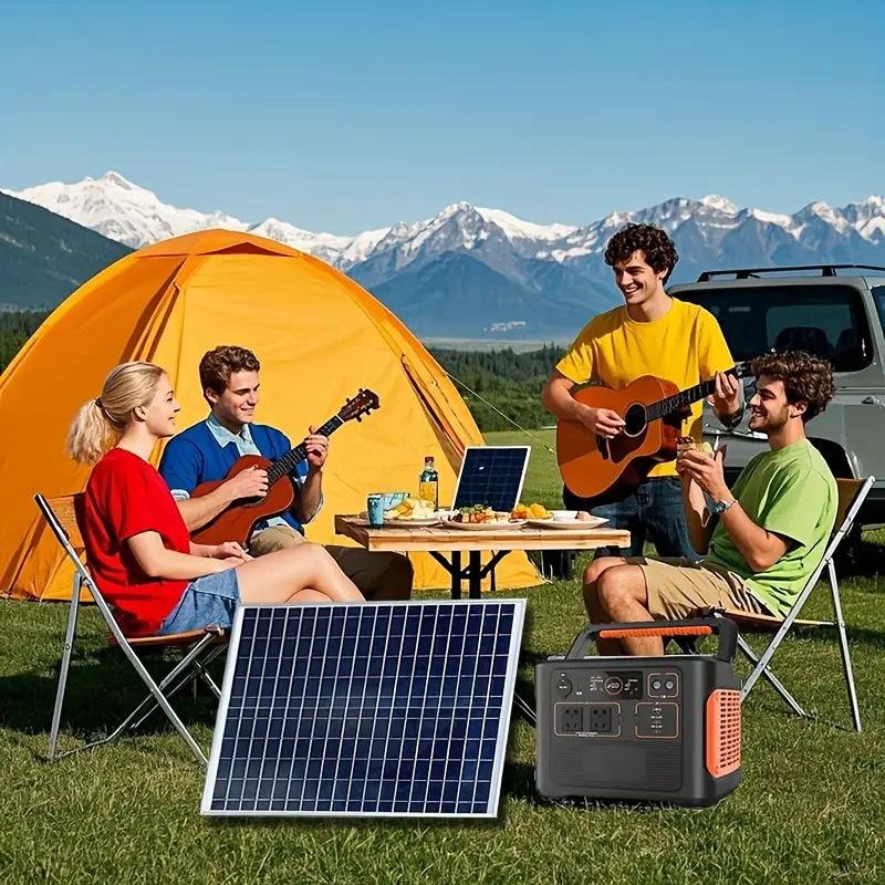Portable Solar Panel 20W Solar Panel Kit Set IP65 Waterproof with Alligator Clip Solar Cell Solar Panel for Home Outdoor Camping