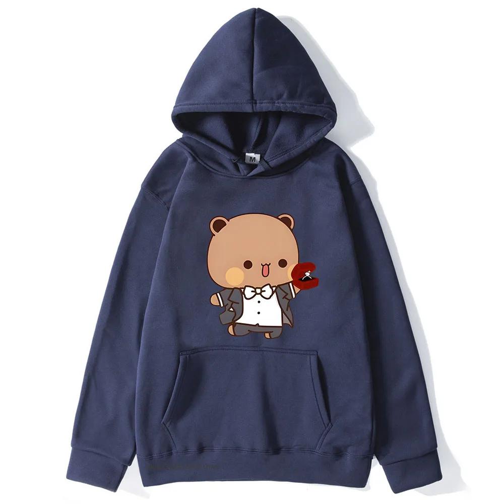 Marriage Bubu Dudu Panda Baby Bears Hoodies Women Couple Sweatshirts Kawaii Girl Boy Clothing Y2k Pullover Unisex