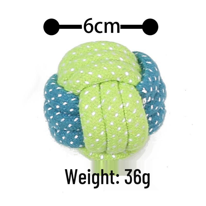 Прочная хлопковая веревочная плетёная игрушка-прорезыватель для собак среднего и крупного размера