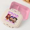 Portable Office Pink kpop Lunch Box Anime Food Storage Containers for k Pop School Picnic Lunchbox Office Dinner Case Gift