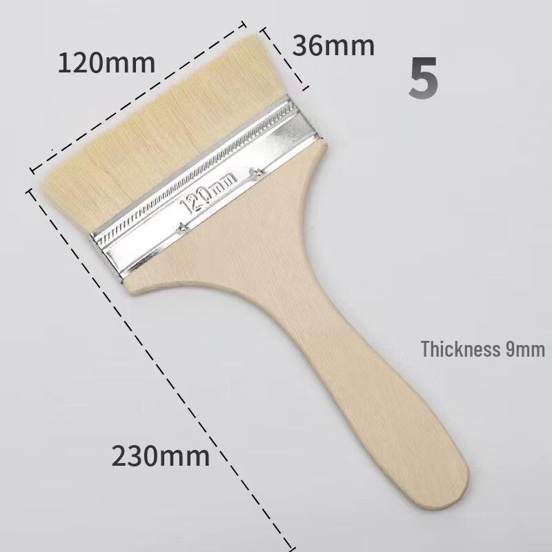 Wooden Handle Wool BBQ Basting Brush