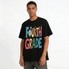 Fourth Grade Floral Print Kids Casual Back to School T-Shirt Pure cotton T-shirt