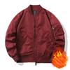 Pánská podzimní a zimní bomber bunda, baseballový dres, trendy ležérní oblečení, fleecová bunda pro muže