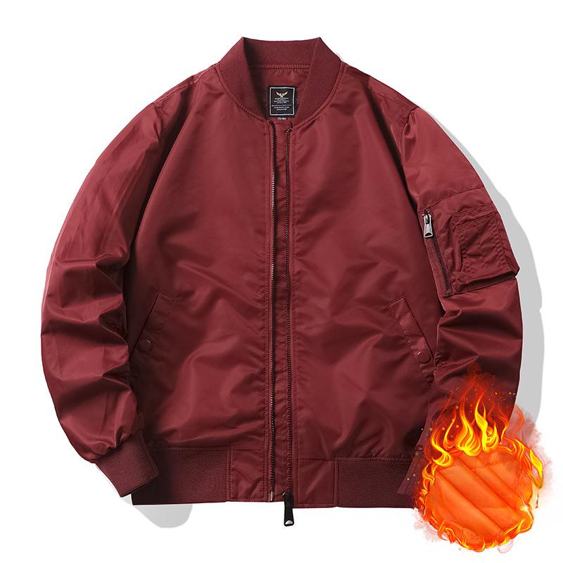 Pánská podzimní a zimní bomber bunda, baseballový dres, trendy ležérní oblečení, fleecová bunda pro muže