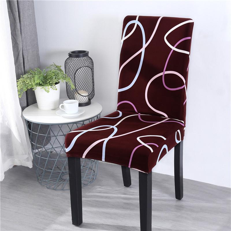 1PC potisk elastický potah jídelní židle Stretch pouzdro na sedadlo Potahy potahy na židle do jídelny Svatba Hotel Banket Kancelář