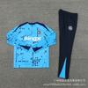 Chelsea Training Jersey Long Sleeve Half-Zip Soccer Shirt Adults Kids Camo Print Breathable Modal Fabric