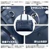 School Boston for High School Large Large Size [kontuly] Bag, Bag, Commuting, Student, Leather, Capacity, Unisex, Water-Repellent, (Black)