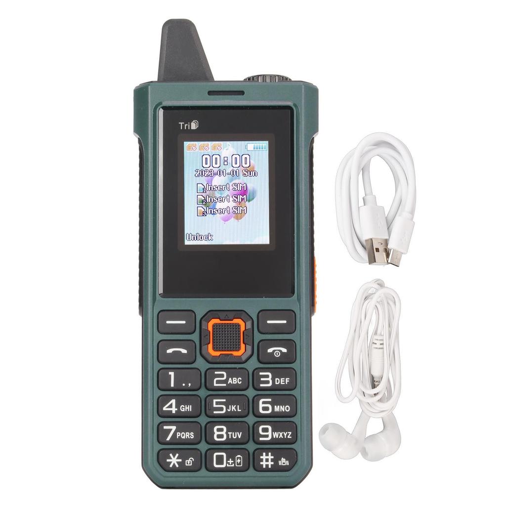 T1 Rugged Phone for Elderly Big Button 2.0in Senior Basic Phone High Volume 3 Card 3 Standby
