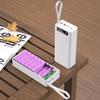 QC3.0 16x18650 Batteries DIY Power Bank Box Holder for Case Fast Charger for Shell LCD Display Detachable Mobile Phone A
