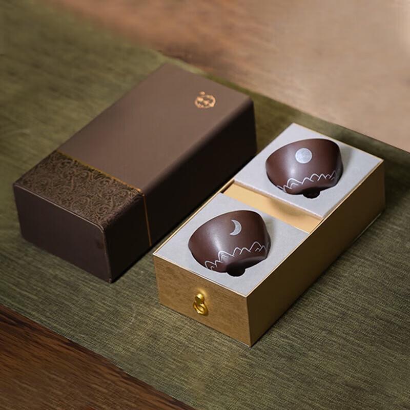 

Ваньчуньхэ Солнце и Луна Пара чайных чашек из циша