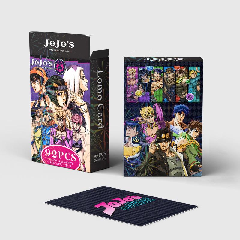92 STÜCK Anime JoJo Lomo Karte beidseitig HD Farbdruck Bildersammlung Karte Geschenke