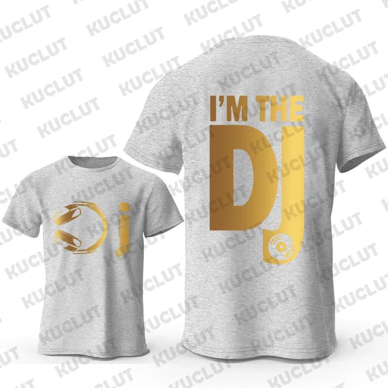 DJ Headphone Print T Shirts Turntablist Graphic Men's Street Streetwear Short Sleeve Recorded Music Gifts Tee T-shirt Clothing