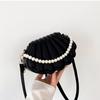 Allround-Umhängetasche für Damen Elegante Umhängetasche Modische Perlenketten-Handtasche Messenger Bag Muschel-Abendtasche