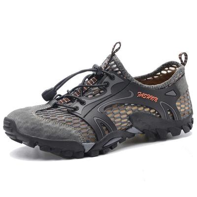 Men Sneakers Summer Wading Mesh Shoes Comfortable Slip On Outdoor Hiking Shoes Zapatos Hombre Casual Climbing Trekking Footwear