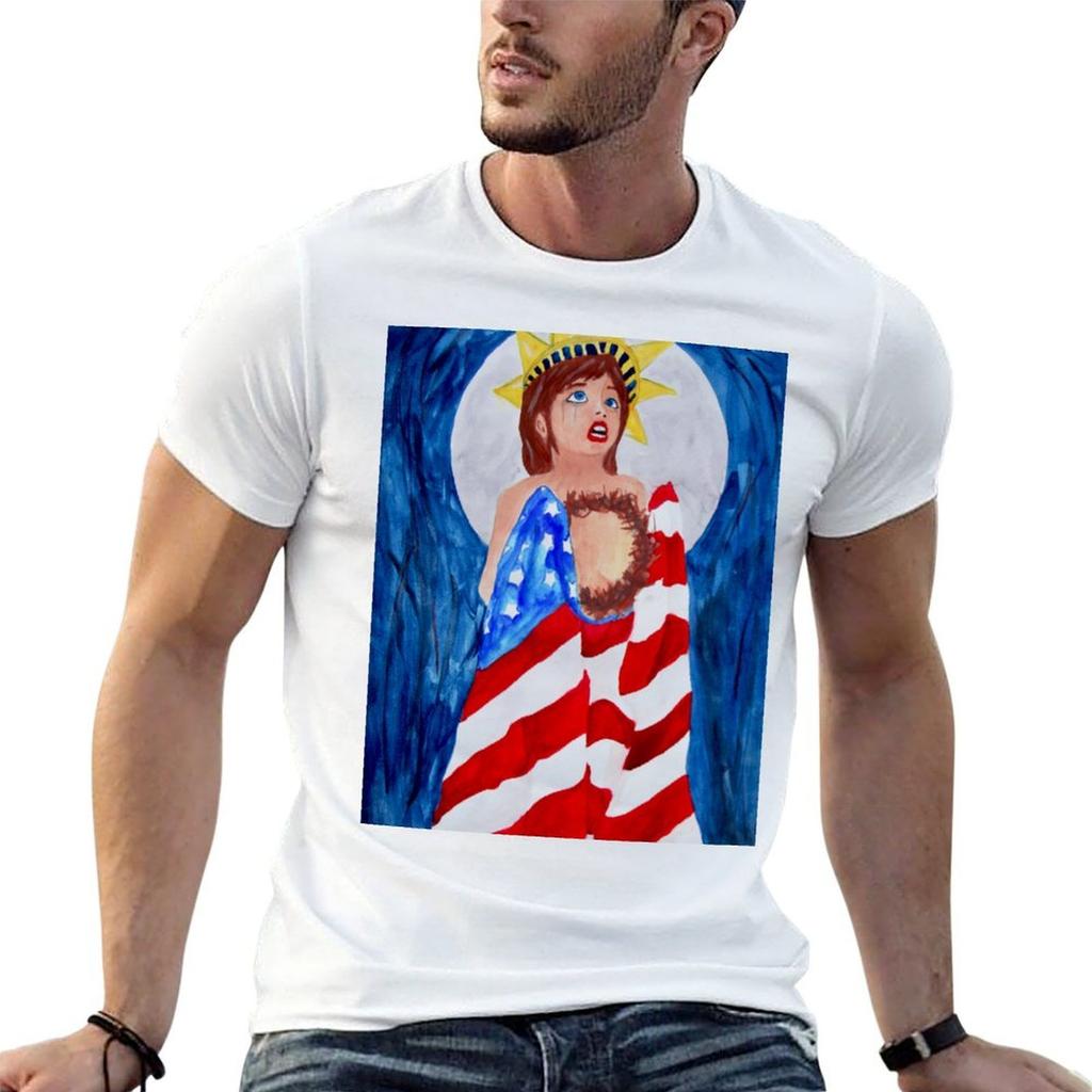 Broken America Tshirt Anime Tshirt Funny T Shirts Cotton T Shirts For Unisex Graphic Tees Tshirt