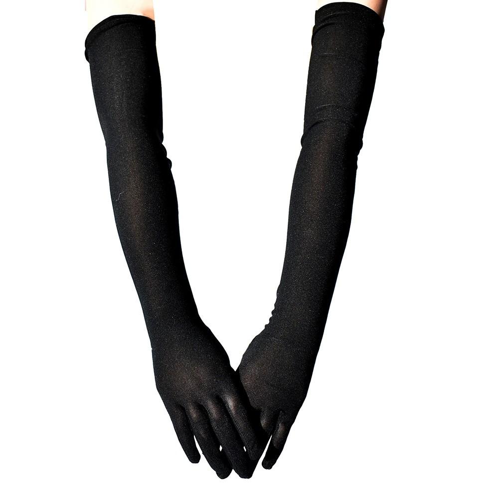 Tanzhandschuhe 57 cm lang mit effektivem Sonnenschutz-Design