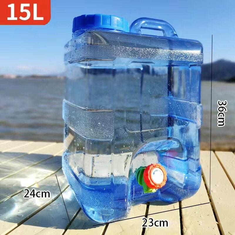 ZISIZ Vertical Square Transparent Plastic Bucket