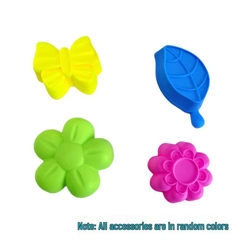 Handmade Colored Playdough Set for Kids with Molds and DIY Tools