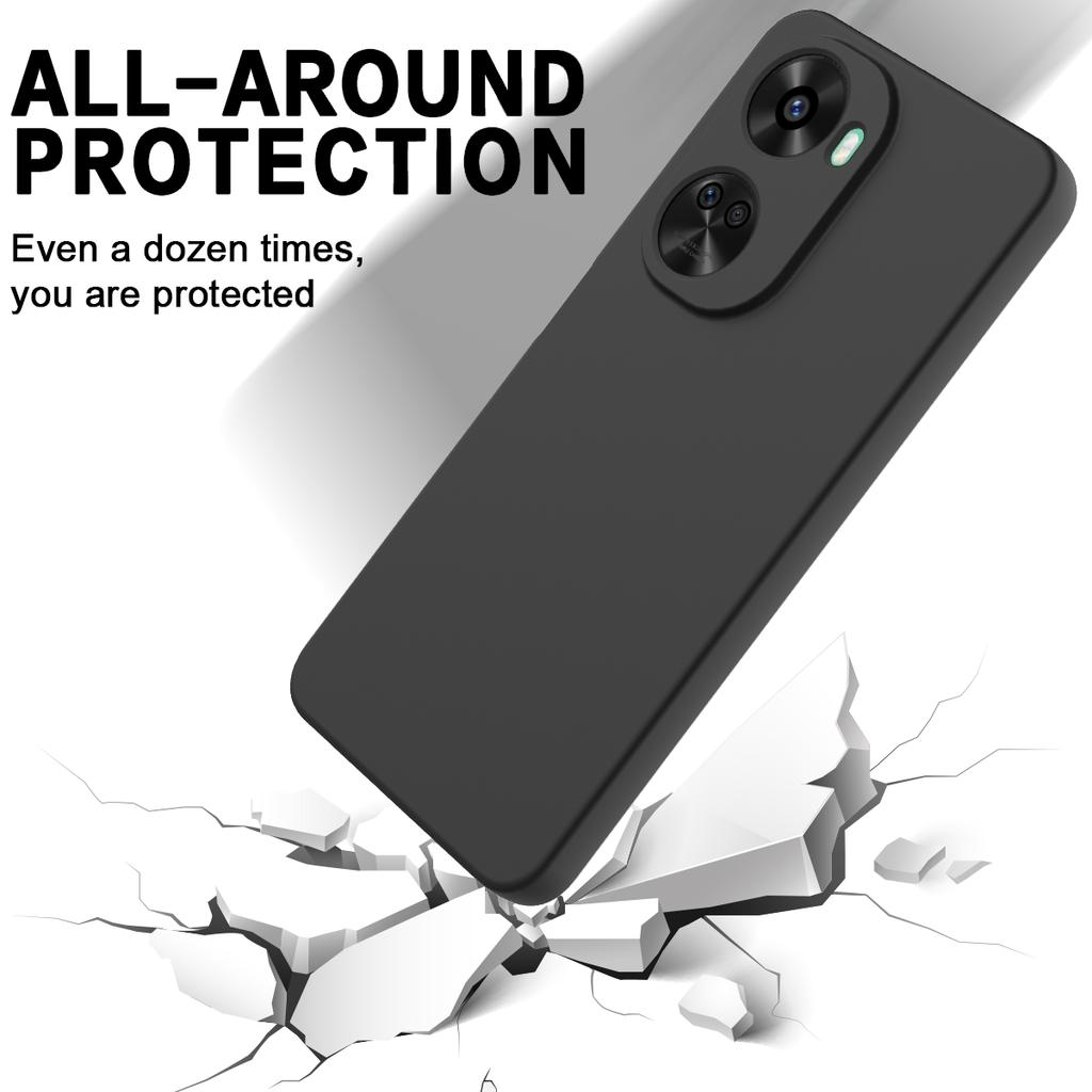 For Huawei Nova 12 SE 4G/nova 11 SE Shockproof Case Liquid Silicone Protective Cover with Hand Strap