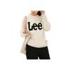 Lee Letter Logo Jacquard Crew Neck Pullover Casual Sweater Unisex sweater White LUT006379203158A04819