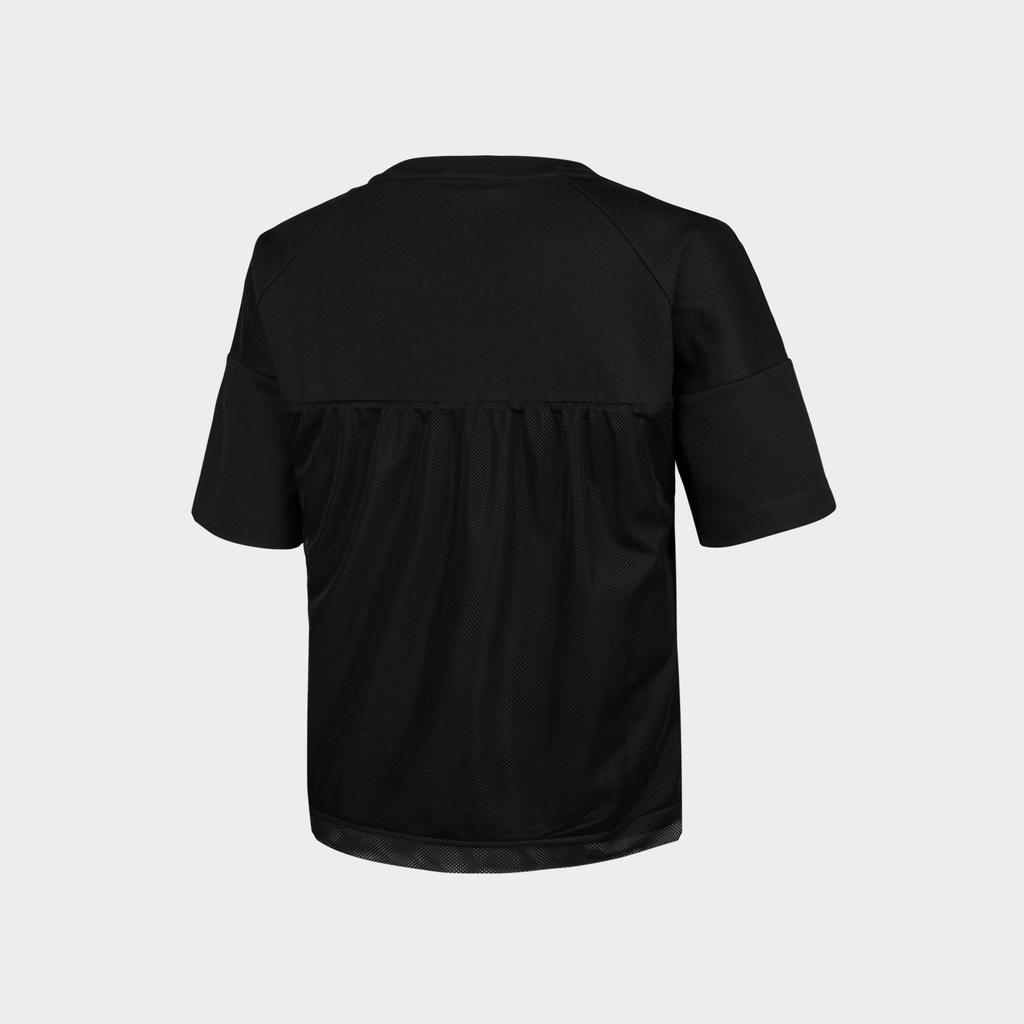 Adidas Sports Lifestyle Series Solid Color Simple Round Neck Comfortable Short Sleeve T-Shirt Women T-Shirts Black CG2082