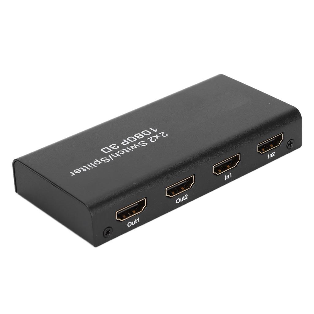 HD Multimedia Interface Switch 2 Eingänge 2 Ausgänge 1080P 60Hz Video Splitter für TV Spielekonsole