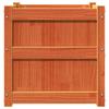 Planters 2 pcs Wax Brown Solid Pine Wood