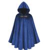 Medieval Deer Suede Velvet Cloak - Retro Warrior Cosplay Cape for Halloween
