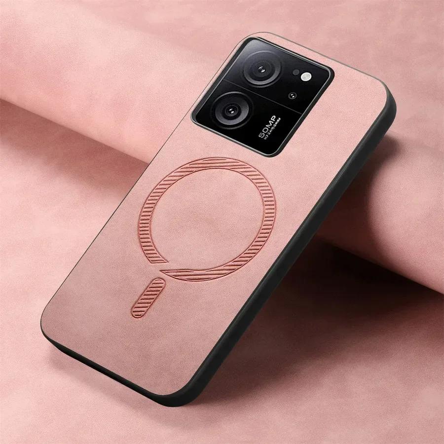 For Xiaomi 14T Pro 14 T Case for Magsafe Magnetic Leather Back Cover for Xiaomi 14 Ultra Mi14T Pro 13T 15 Ultra 5G Shell
