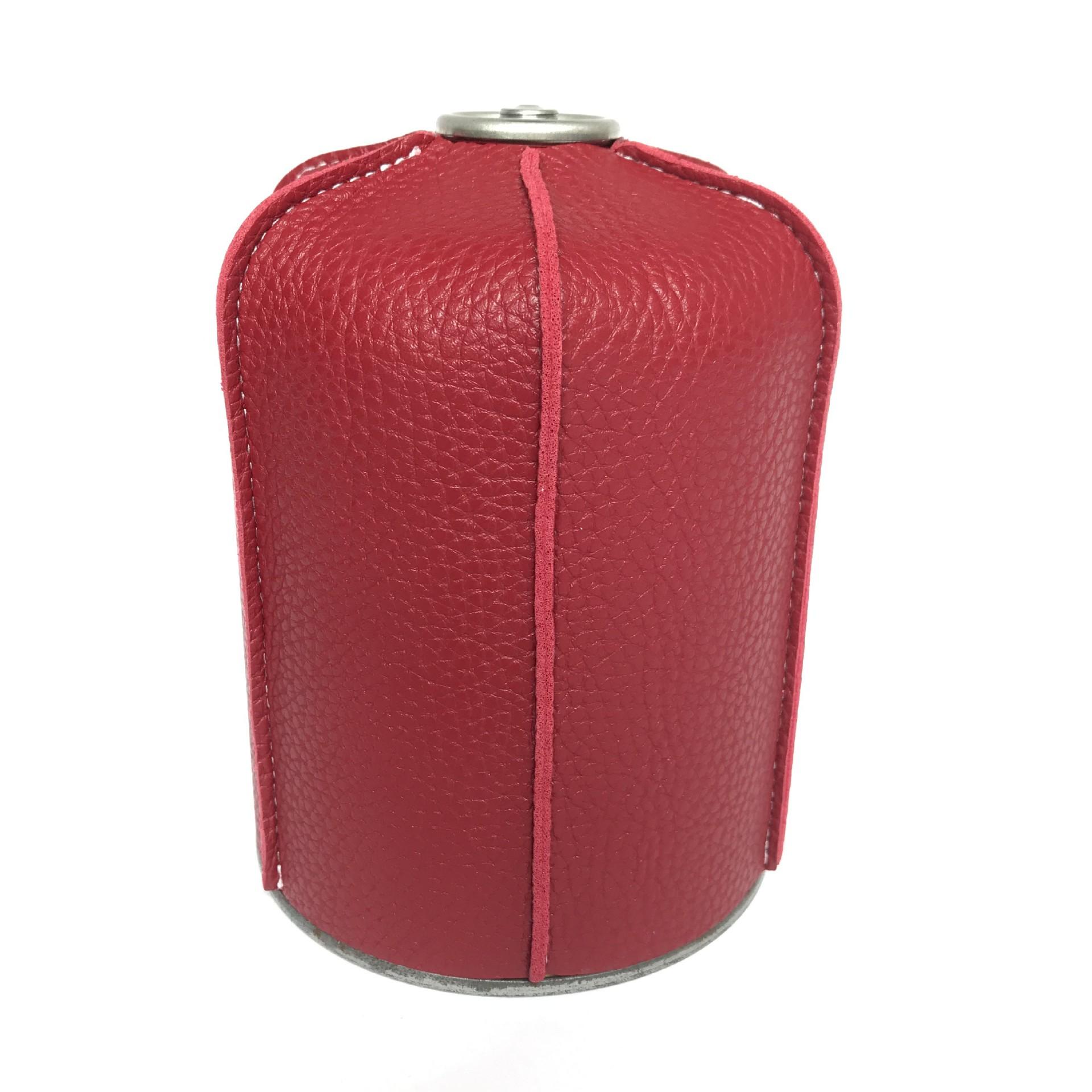 Outdoor Camping Gas Tank Protective Cover,Canister Cylinder Leather Canister Protective,Retro Decorative Gas Tank Cover