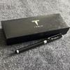 AAAIV1 High Quality Tesla Logo Neutral Pen Enthusiasts Gifts Box Business Signature Pen Student Stationery Writing Metal Pens Accessory