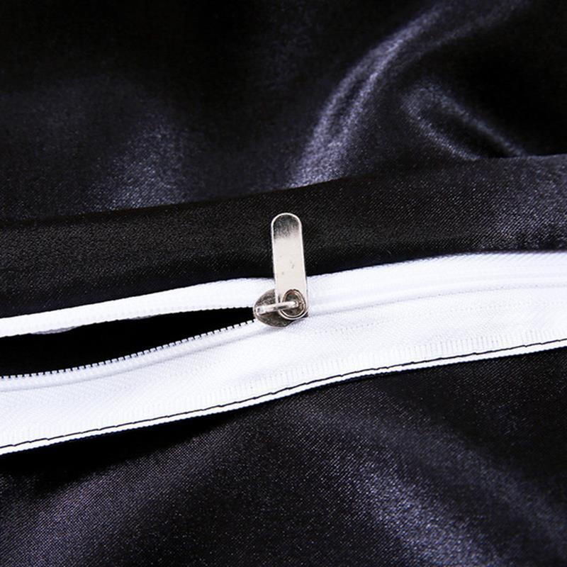 50 Set de lenjerie de pat Queen Set de husă de pilotă Set de lenjerie de pat din mătase