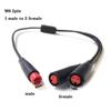 6mm M6 2 3 5 Pin 1 male to 2 female Splitter Julet Electric Butt Cable Plug Connector for ebike waterproof  Signal Sensor cord V