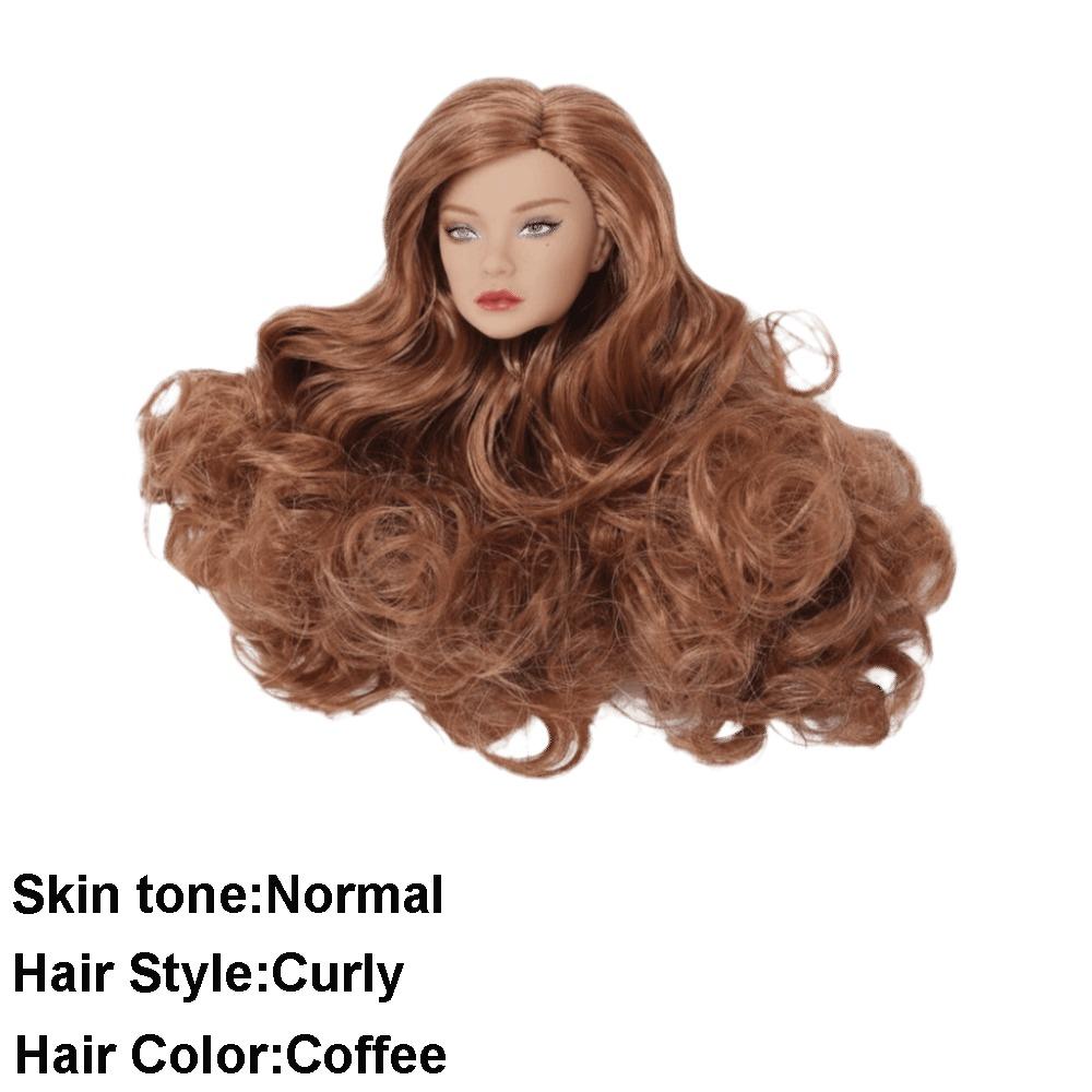 European Face Doll Head White Normal Tan Skin Fashion Doll Head  for 11.5 Inch BJD Doll Body