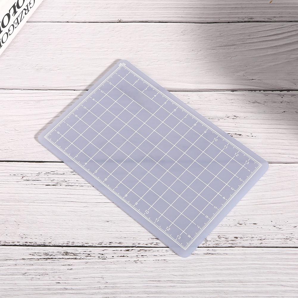 3PCs Translucent Cutting Mat Non Slip Cut Board Crafts Collection Hand Made Tool for Sticker