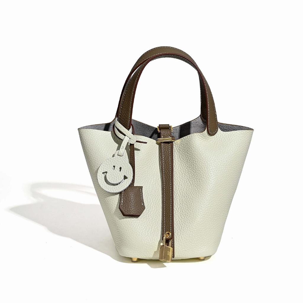 Kadın Yaz 2025 TOGO Dana Derisi Kova Tote Çanta