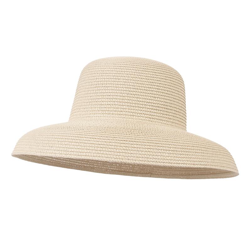 Elegantní 100% papírové sluneční klobouky s širokou krempou pro ženy, dámy, venkovní cestování, pláž, letní slaměný klobouk