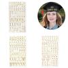 3D Metallic Color Letter Number Sticker PVC Letter Sticker Scrapbooking Sticker for Card Making Photo Album Wrapping