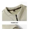 Felpa Casual Larga Mezza Zip Autunno Primavera Pullover Monocolore Top Base Uomo Uomo