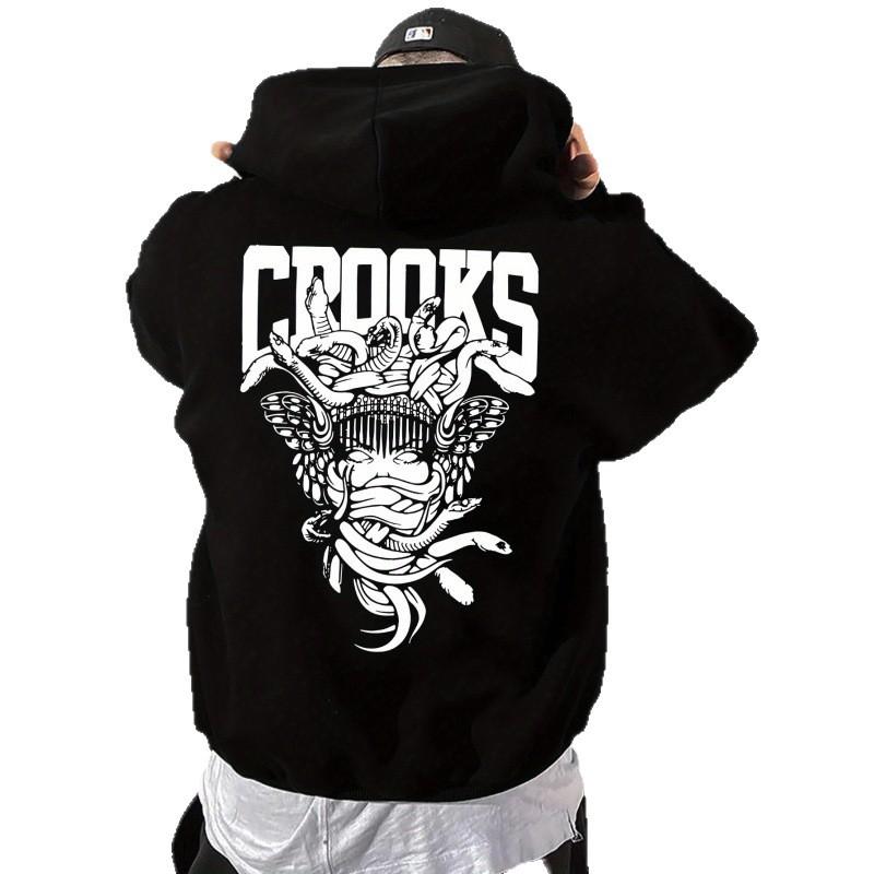 Men's Geometric Print Hoodie – a Stylish Loose Casual Pullover