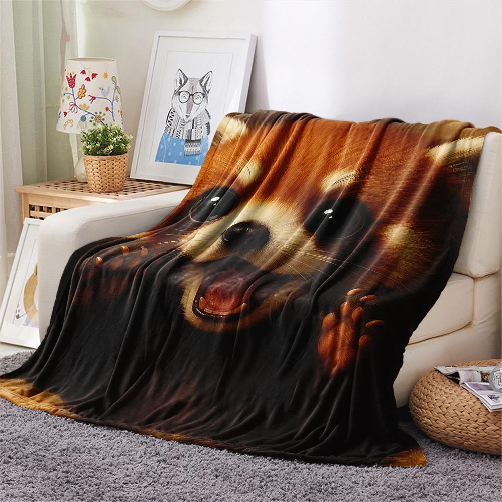 1 Pezzo Coperta in Flanella con Stampa Cartone Animato, Alta Qualità Confortevole per Tutte le Stagioni, Decorazione per la Casa, Calore e Comfort, Perfetta per Regalo di Natale Compleanno