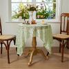 Wedding Ready Lace Tablecloth Intricated Mesh Design Lightweight Fade Resistant Polyester Fabric For Party Decorations
