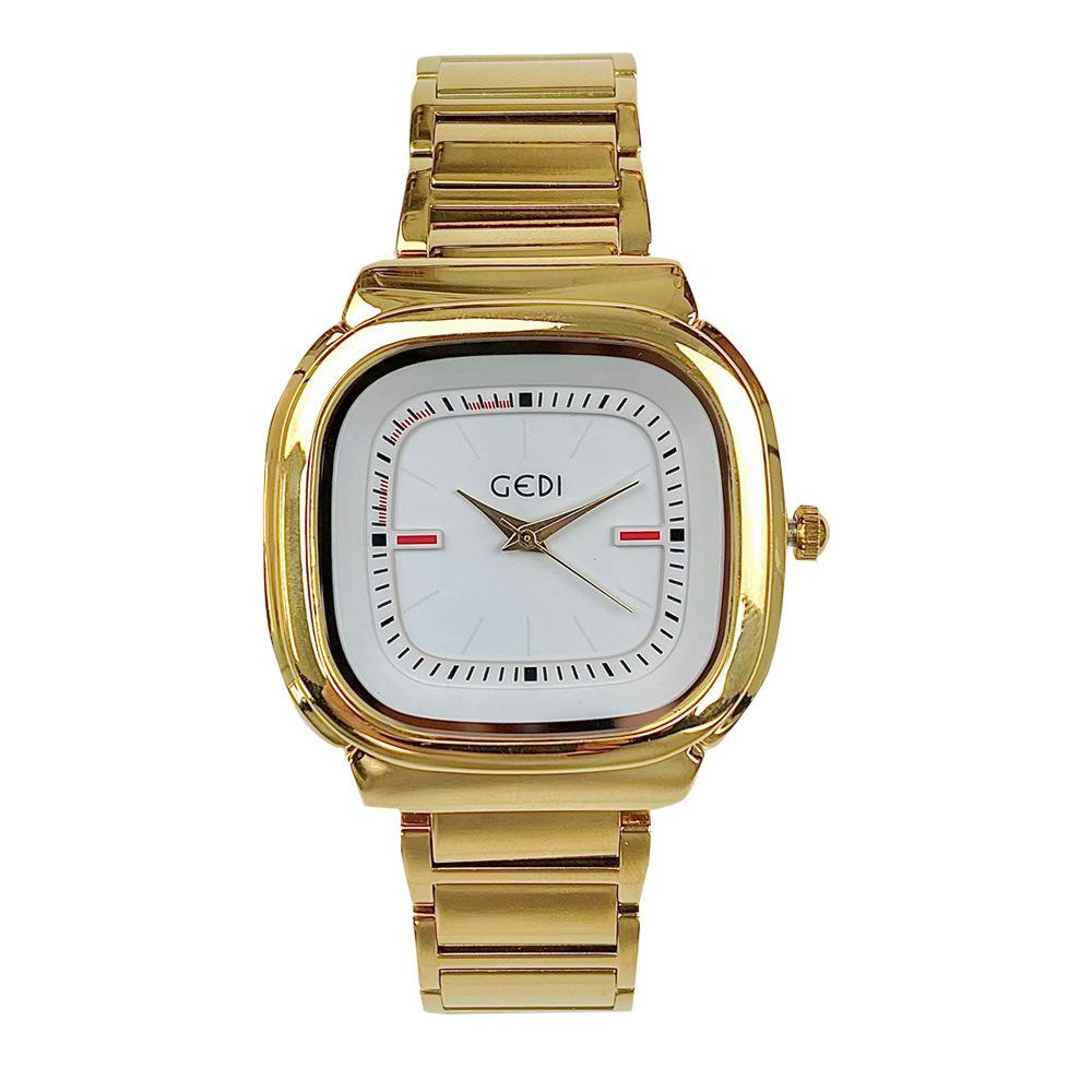 New Fashion Trend Light Luxury Niche Women's Retro Design Gold Watch for Women